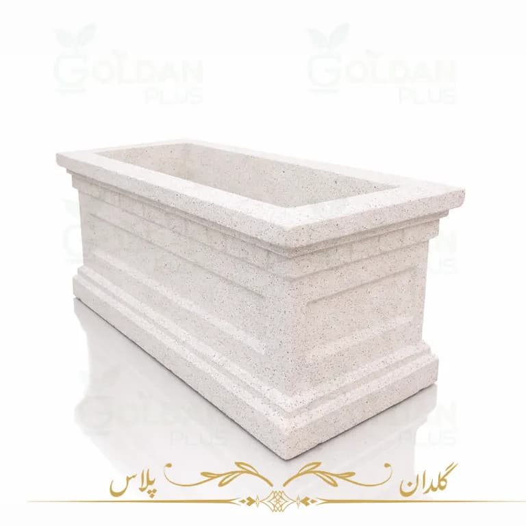 فلاور باکس بتنی بزرگ مدرن 110سانتی- 200k — تصویر ۲