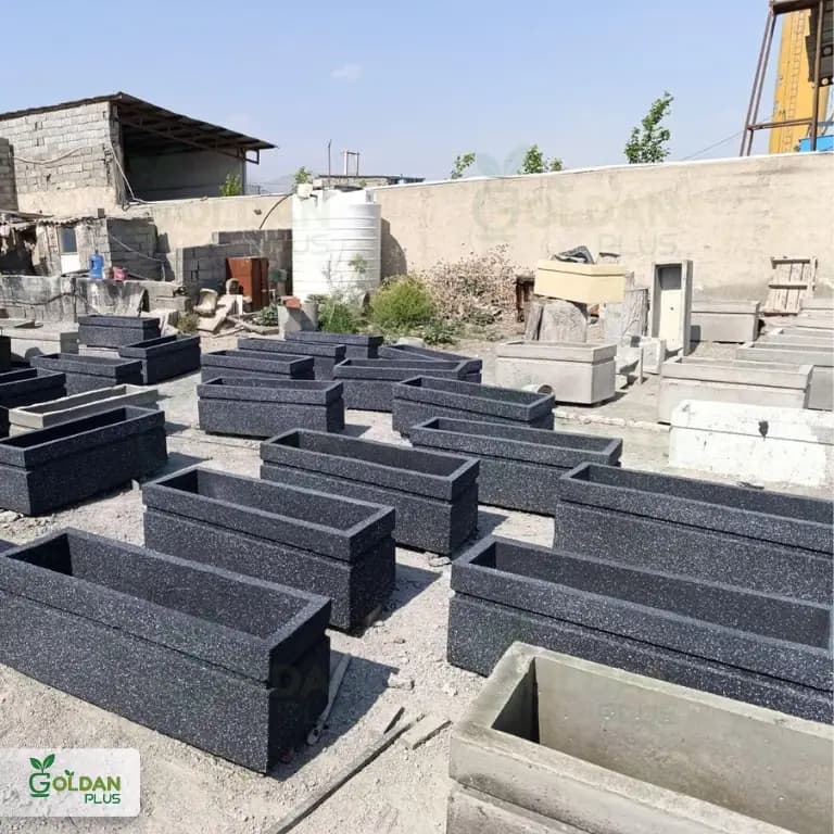 فلاور باکس بتنی بزرگ شهری طول120- 170k — تصویر ۳