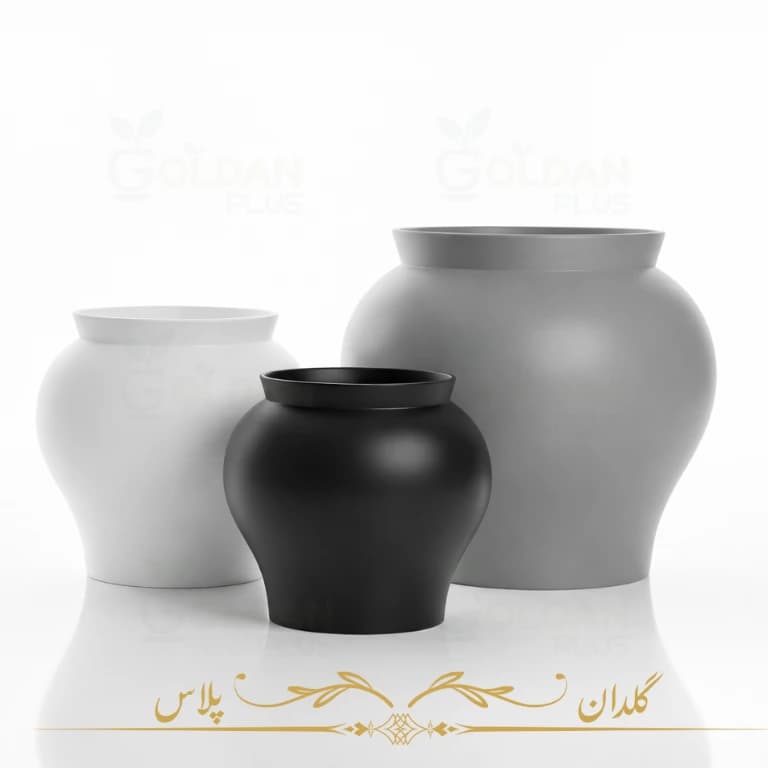 گلدان فایبرگلاس بزرگ مدل کامرون — تصویر ۲