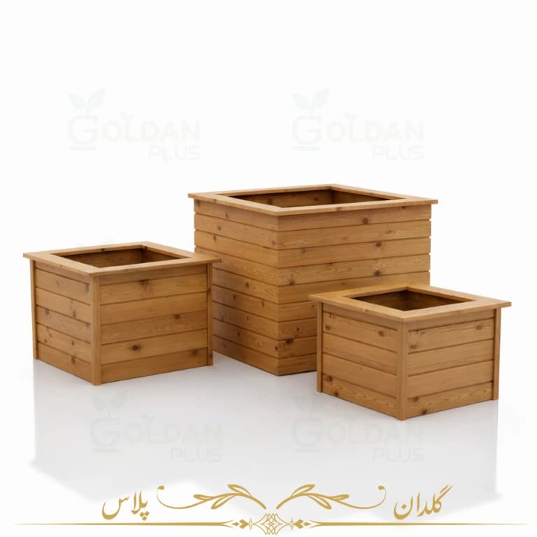 کاور چوبی فلاورباکس مکعبی — تصویر ۵