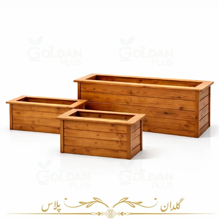 کاور چوبی فلاورباکس مستطیلی — تصویر ۱۰