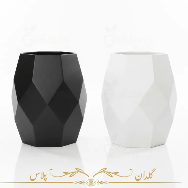گلدان فایبرگلاس الماسی بلند — تصویر ۶