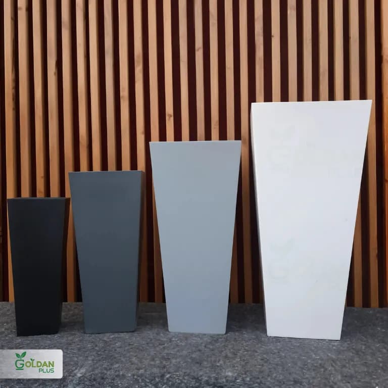 فلاور باکس بلند مخروطی – 4 سایز — تصویر ۵