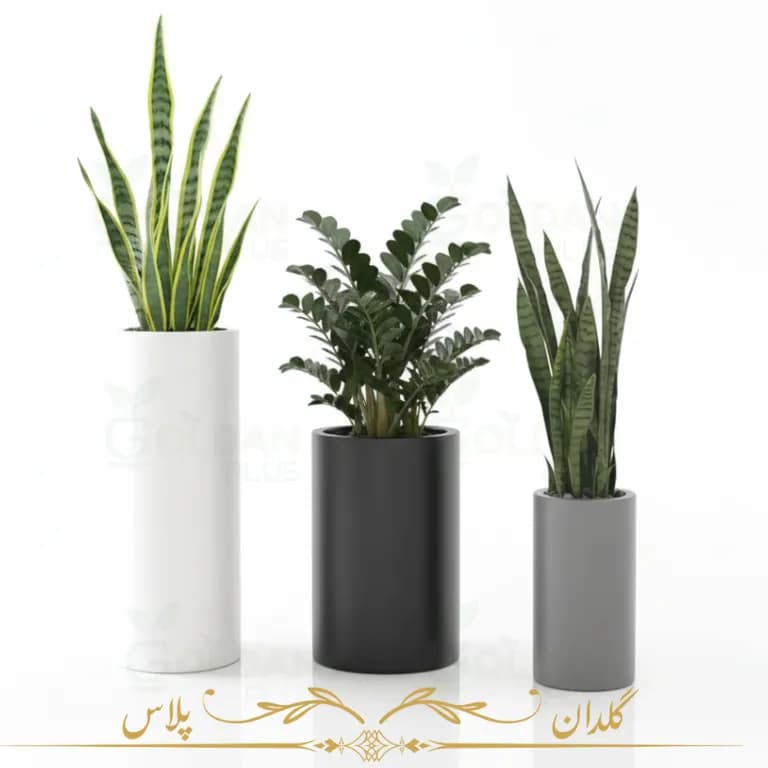 گلدان فایبرگلاس استوانه ای بلند — تصویر ۲