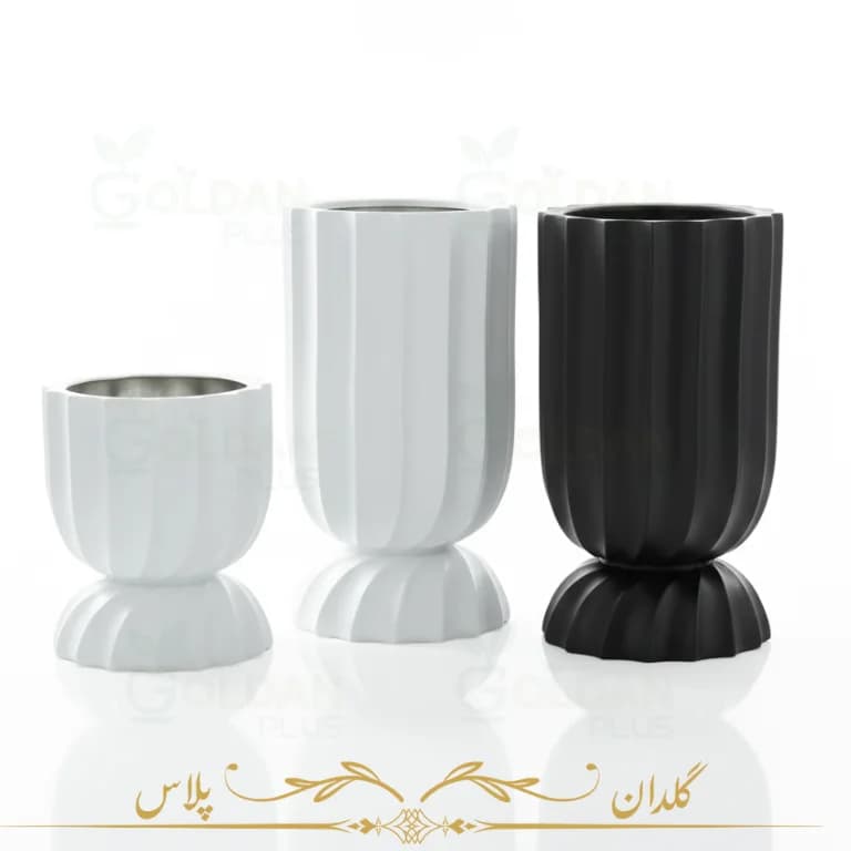 گلدان فایبرگلاس مدل شکلاتی – 2سایز — تصویر ۶