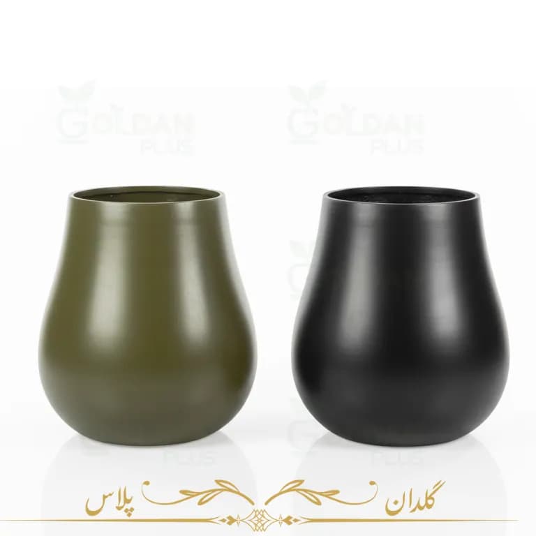 گلدان فایبر گلاس مدرن مدل گلابی