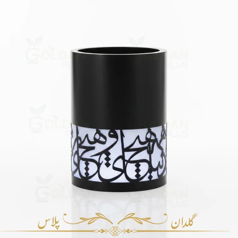گلدان فلزی استوانه طرح جدید