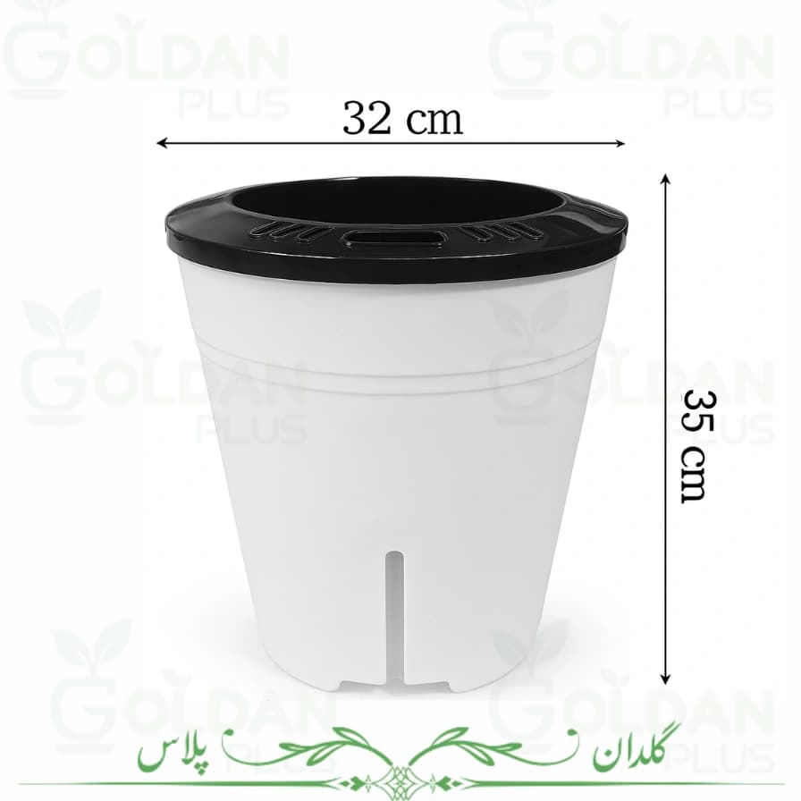 گلدان پلاستیکی هیدروپونیک سایز 27