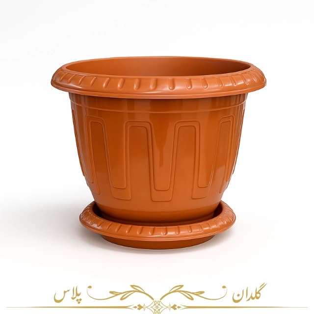 گلدان گرد طرح دار مدل کلاسیک-درجه 1 — تصویر ۲