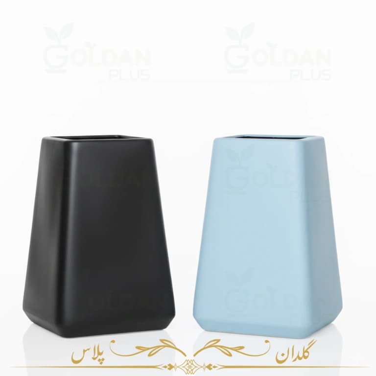 فلاور باکس فایبرگلاس بلند مدل کیوب — تصویر ۶