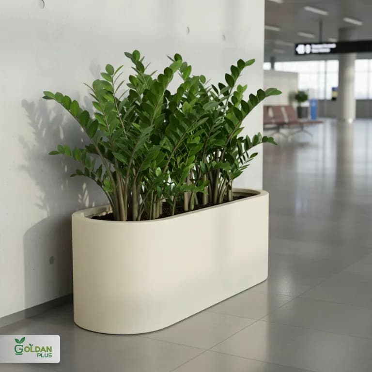 فلاور باکس فایبرگلاس بیضی 150 سانتی — تصویر ۱۱