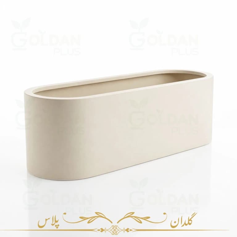 فلاور باکس فایبرگلاس بیضی 150 سانتی