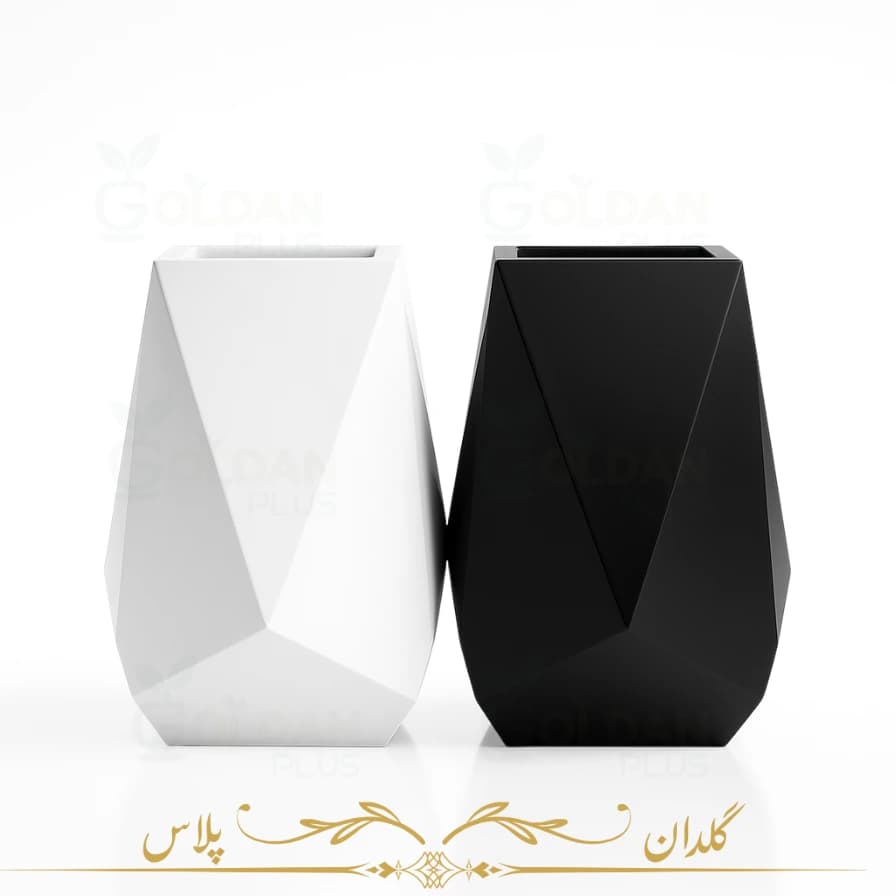 گلدان فایبر گلاس چند ظلعی — تصویر ۵
