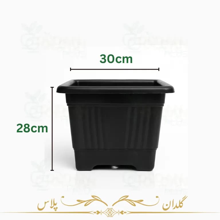 گلدان مربعی گلخانه ای سایز 30*28 — تصویر ۸