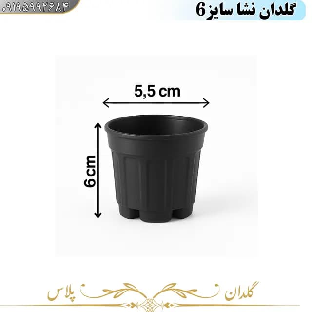 گلدان گلخانه ای نشایی سایز 6 کوچک — تصویر ۹