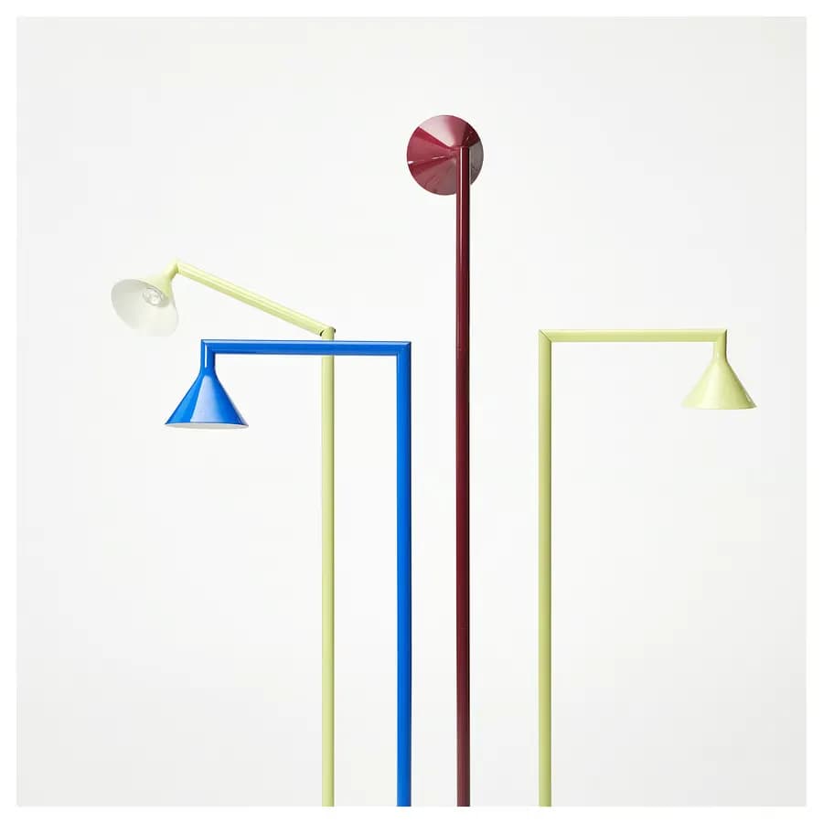 آباژور ایستاده زرد ۱۸۲ سانتی‌متر ایکیا مدل IKEA PS 2026 — تصویر ۹