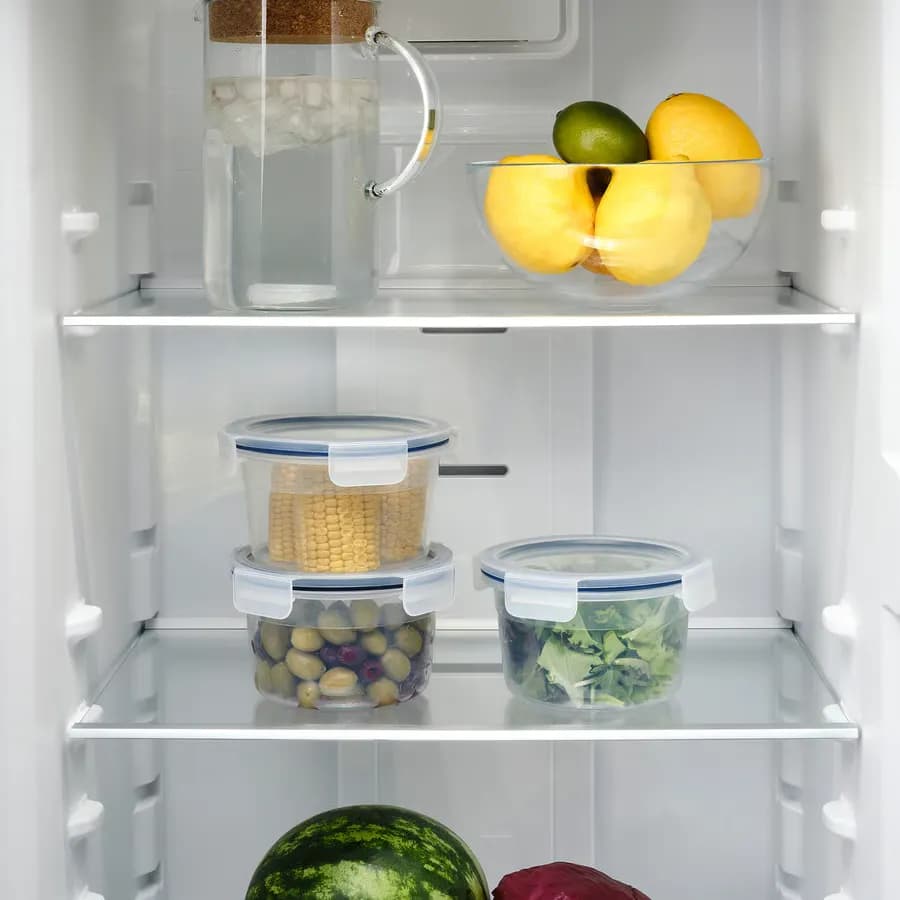 پک 3 عددی ظرف غذا با درب گرد/پلاستیکی سایز 750 میلیلیتر ایکیا مدل IKEA 365+ — تصویر ۱۱