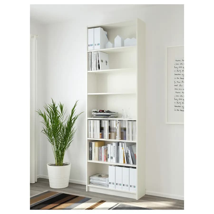 کتابخانه قهوه ای سایز ۸۰x۲۸x۲۳۷ ایکیا مدل BILLY — تصویر ۹