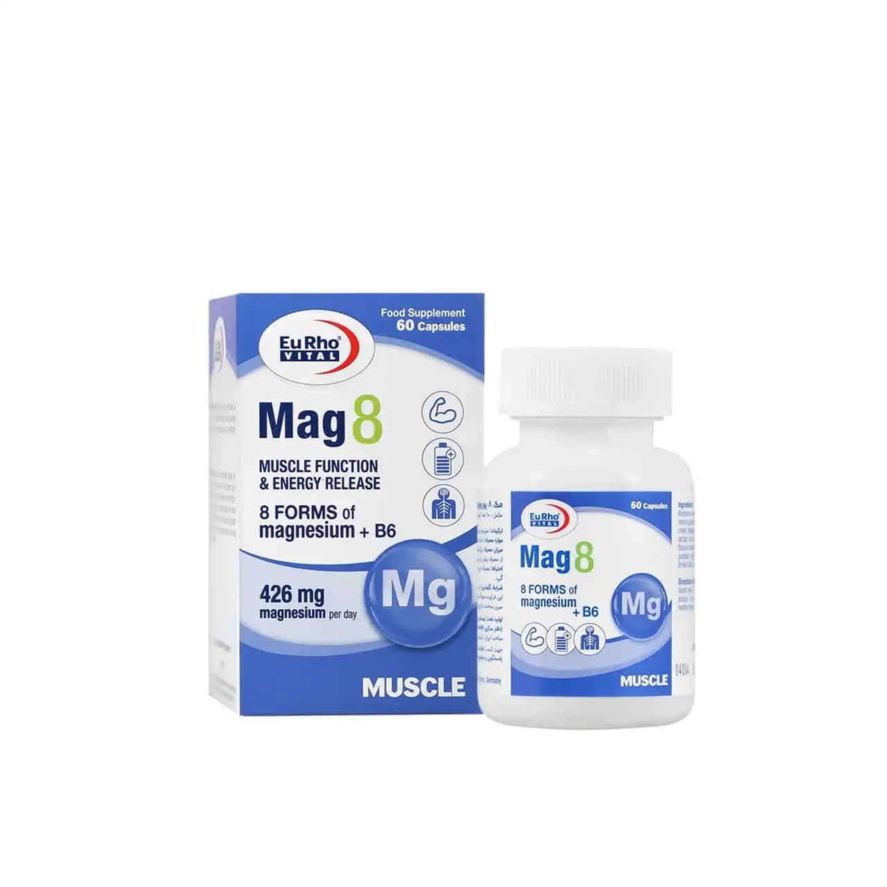کپسول مگ 8 یوروویتال 60 عددی
