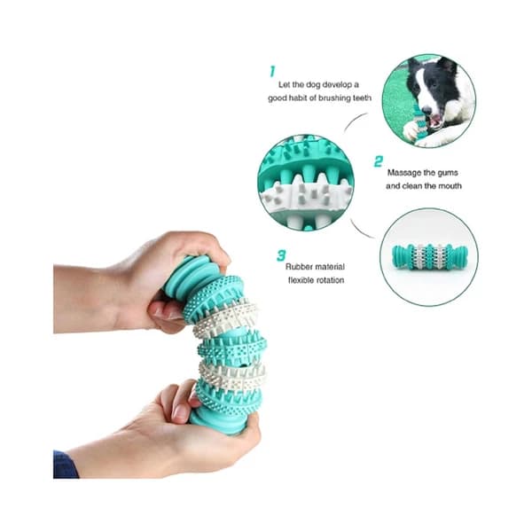 اسباب بازی دندانی چرخشی تشویقی خور سگ پتسا مدل شان PETSA Dental Rubber Dog Toy Shan — تصویر ۱۱