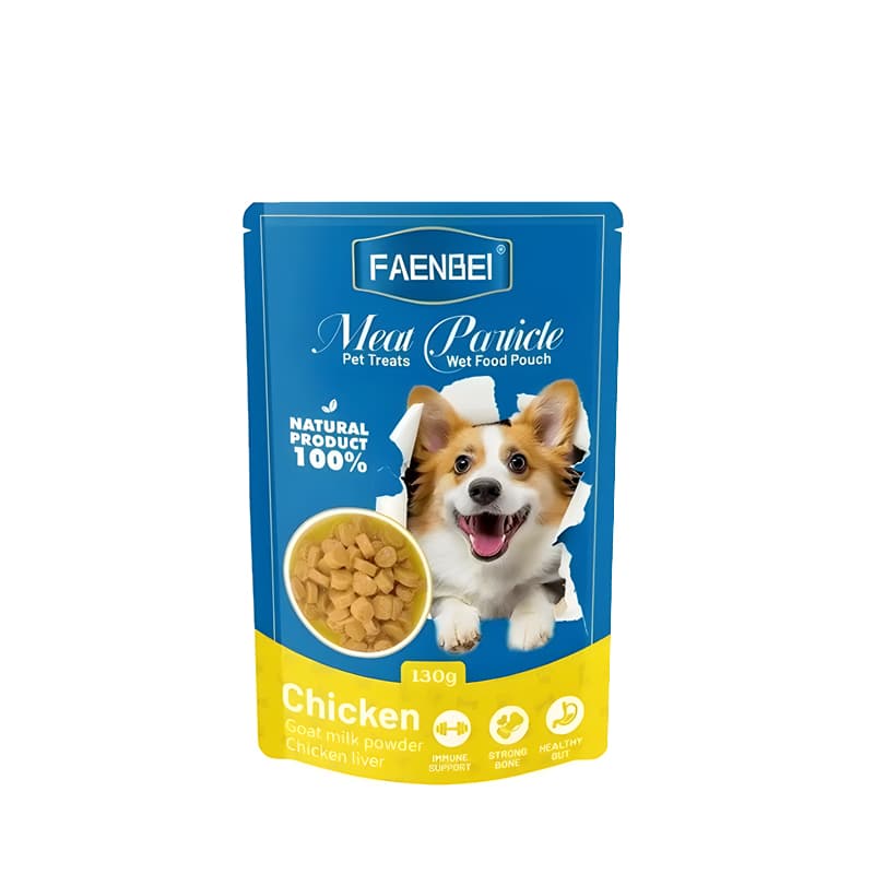 پوچ سگ فنبی با طعم مرغ و شیر بز Faenbei Dog Pouch with Chicken & Goat Milk وزن 130 گرم — تصویر ۵