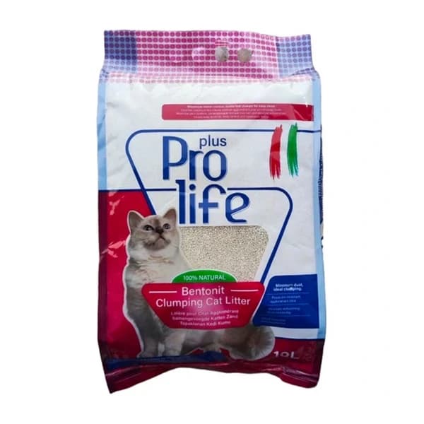 خاک گربه پرولایف pro life مدل گرانول ۱۰ لیتری (۸ کیلوگرم) — تصویر ۲