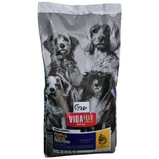 غذای خشک توله سگ ویدافید VidaFeed مدل Puppy and Junior وزن 10 کیلوگرم