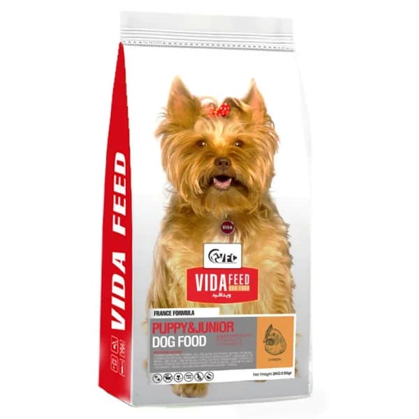 غذای خشک توله سگ ویدافید VidaFeed مدل Puppy and Junior وزن 2 کیلوگرم — تصویر ۴