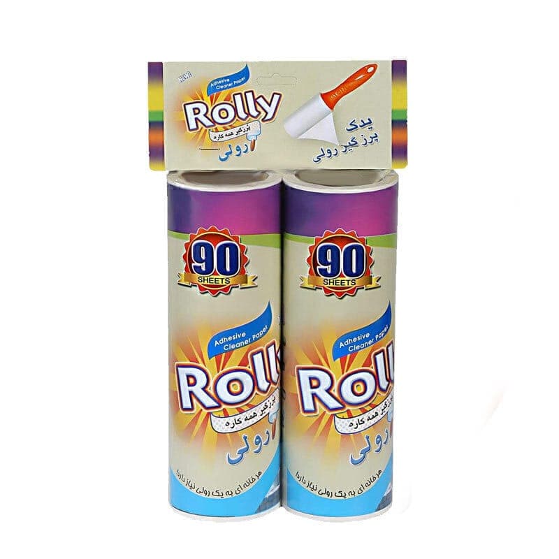 یدک پرزگیر رولی چسبی دوبل بزرگ مدل رولی بسته 2 عددی ROLLY — تصویر ۵