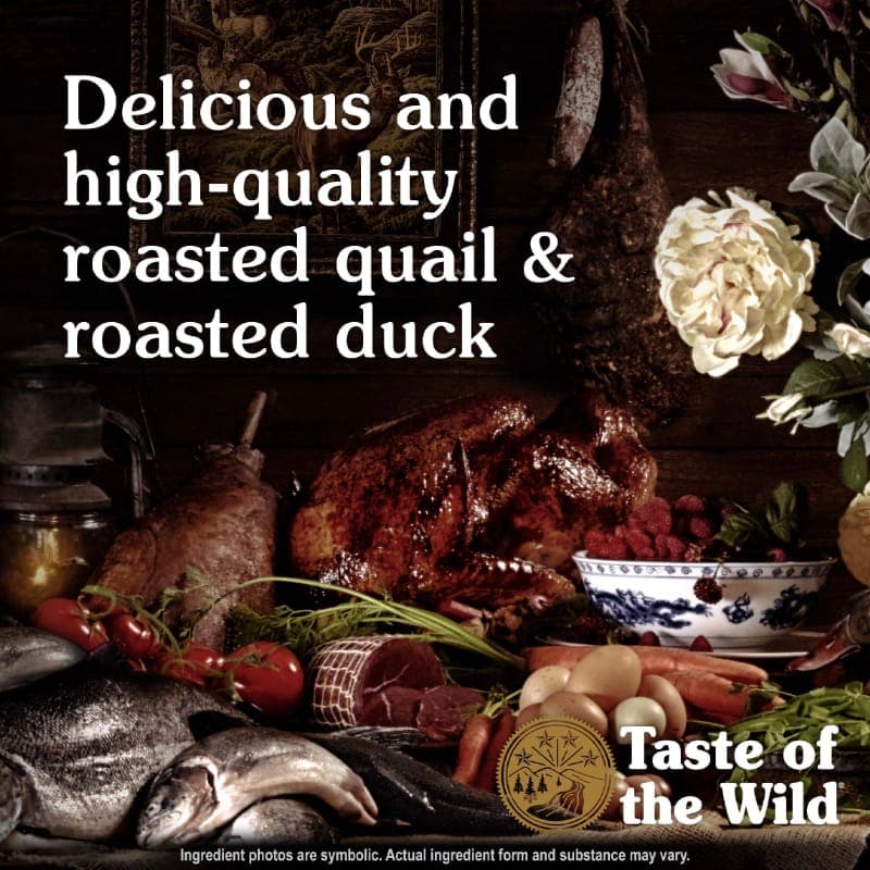 غذای خشک گربه تیست اف د وایلد با طعم بلدرچین و اردک کبابی Taste Of The Wild Lowland Creek Feline Recipe Cat Food وزن 2 کیلوگرم — تصویر ۴