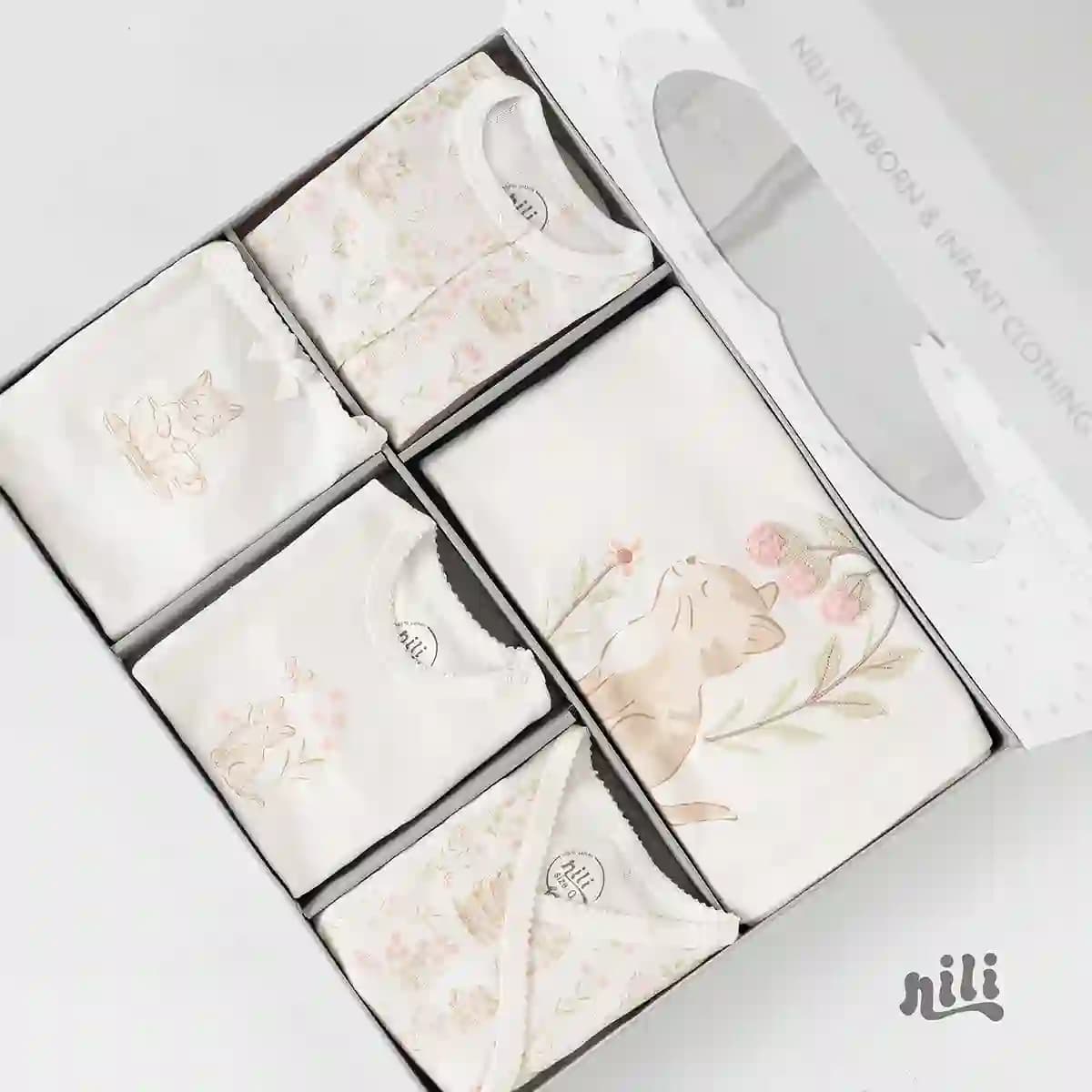ست جعبه ای 13 تیکه بیمارستانی نیلی Nili طرح گربه و فنجون — تصویر ۴