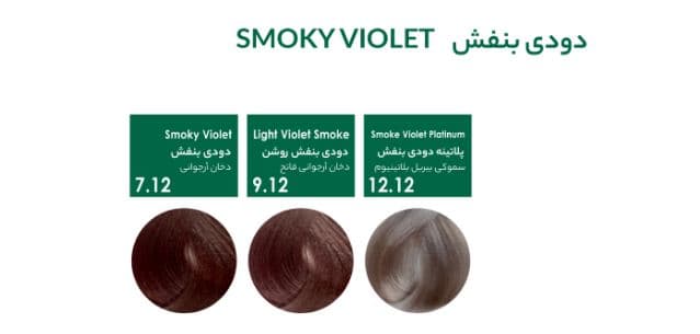 رنگ مو سری دودی بنفش پیکارو — تصویر ۳