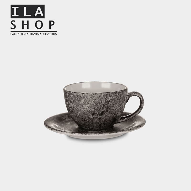 فنجان نعلبکی کاپوچینو برفکی شش عددی ایلا