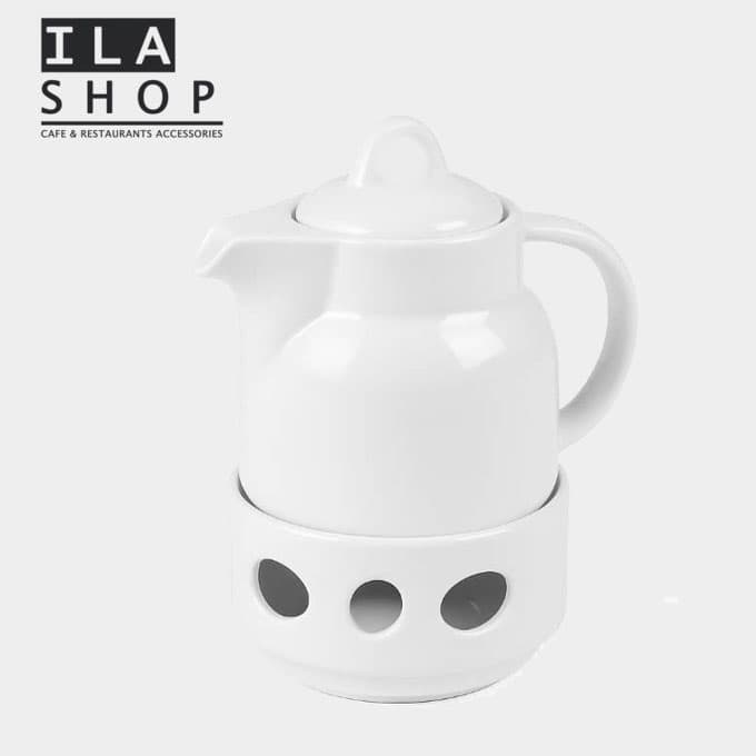 قوری چینی سفید تقدیس کد 305 یک عددی ایلا — تصویر ۲