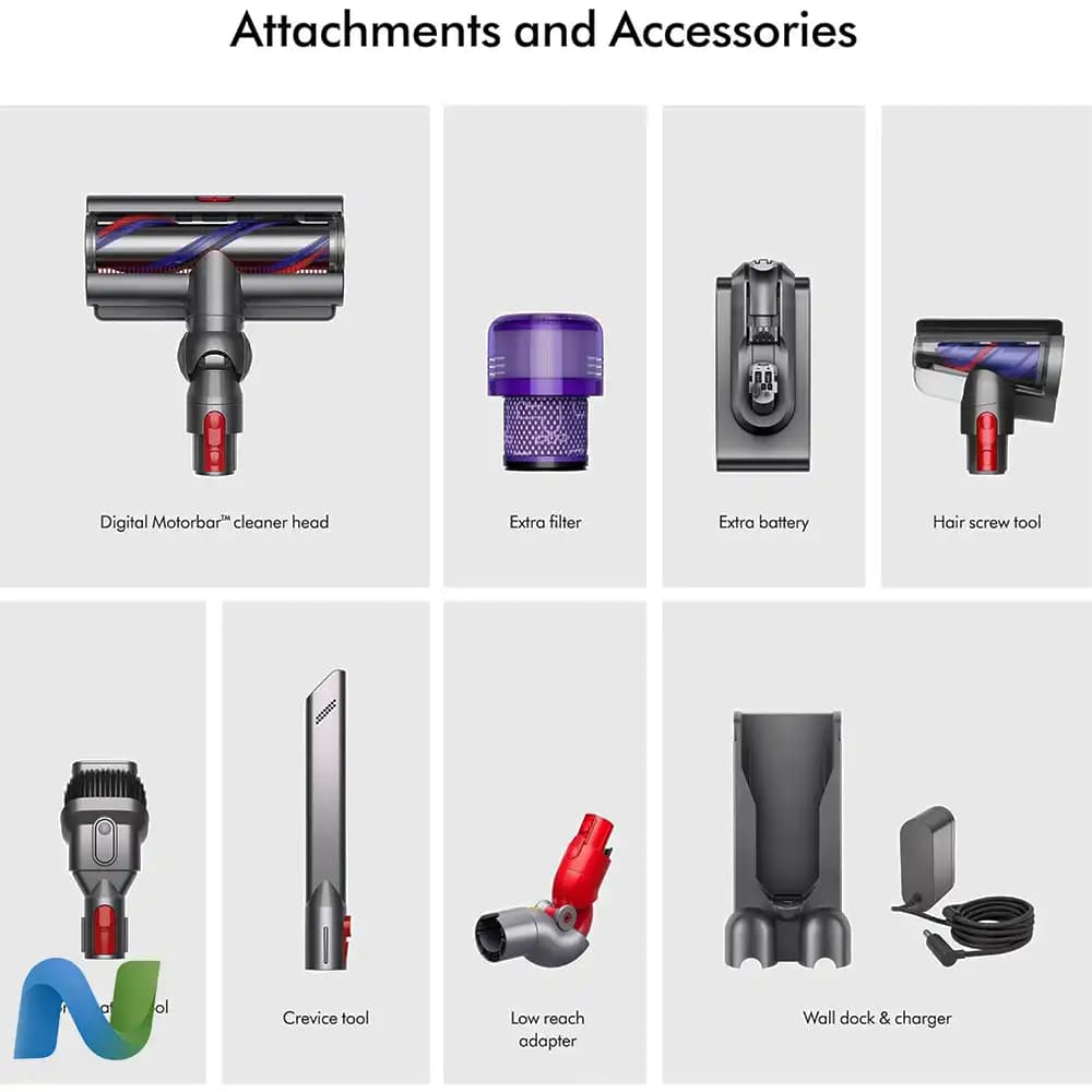 جاروبرقی بی‌سیم Dyson دایسون مدل V15 Detect Pro — تصویر ۷