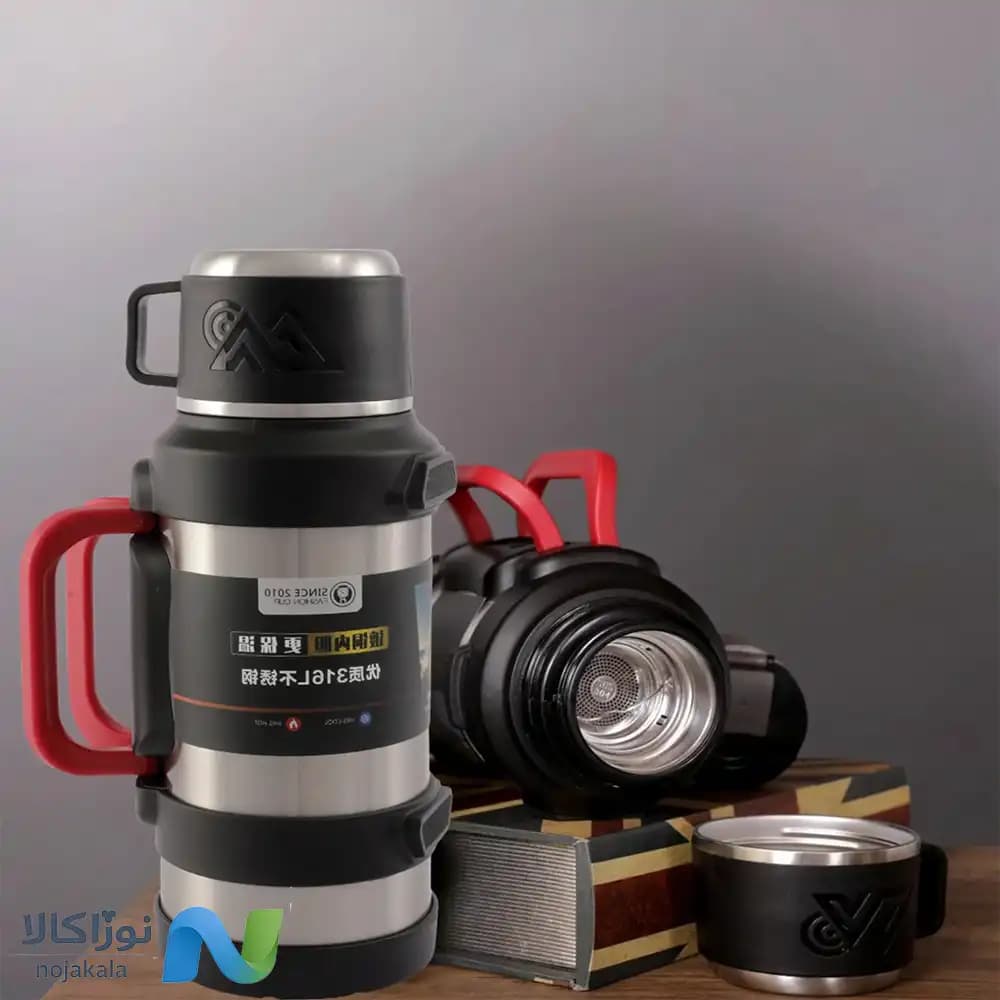 فلاسک 2 لیتر دوجداره وکیوم سیف SAFE کانادایی مدل SUS 316 — تصویر ۵