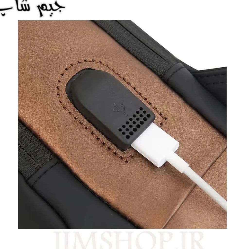 کیف بادی بگ ضد آب کابل پاوربانک دار، قفل رمز دار مدل Fashion — تصویر ۱۲