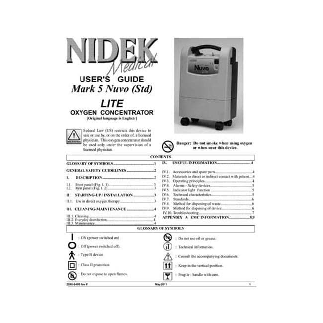 اکسیژن ساز 5 لیتری نایدک مدل Nuvo Lite — تصویر ۴