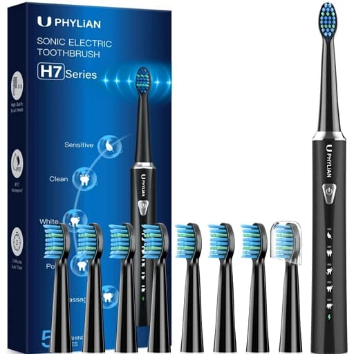 مسواک شارژی PHYLIAN H7 با 8 سری — تصویر ۳