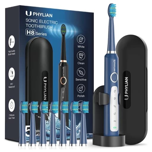 مسواک شارژی PHYLIAN با 8 سری و 5 حالت