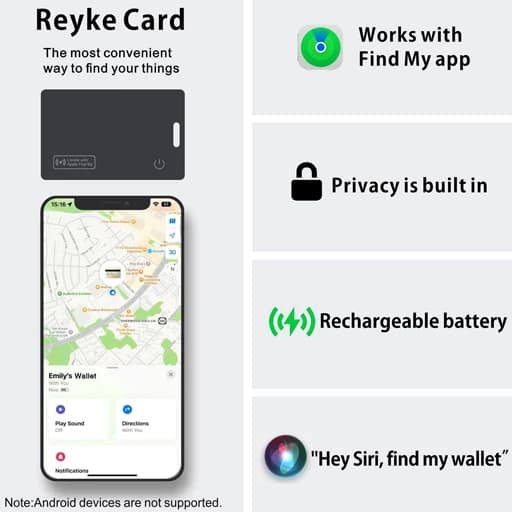 کارت ردیاب کیف پول Reyke مناسب iOS — تصویر ۶