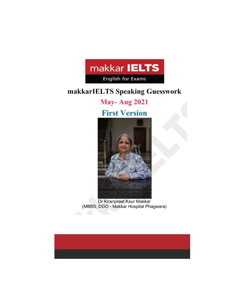 کتاب Makkar IELTS Speaking May Aug 2021 ماکار ایلتس اسپیکینگ — تصویر ۳