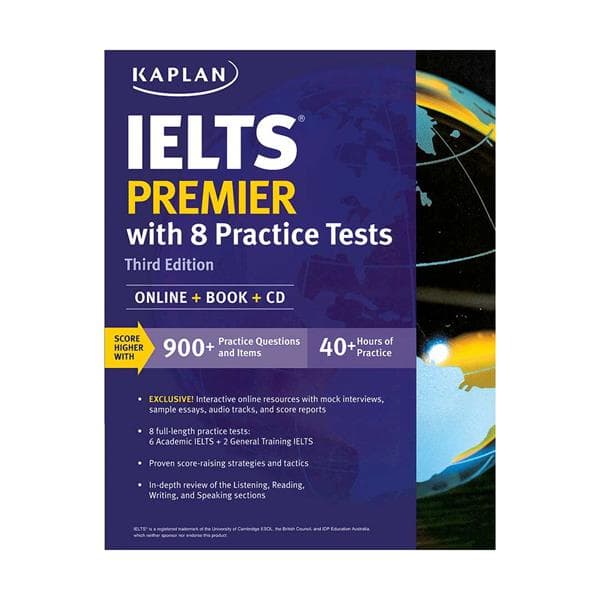 کتاب Kaplan Ielts Premier with 8 Practice Tests 3rd Edition کاپلن آیلتس پریمیر ویرایش سوم — تصویر ۲