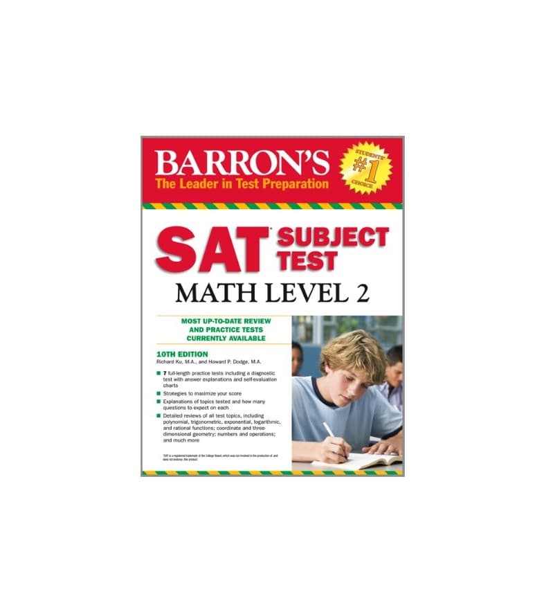 کتاب Barrons SAT Subject Test Math Level 2 10th Edition اس ای تی سابجکت تست مث ویرایش دهم — تصویر ۲