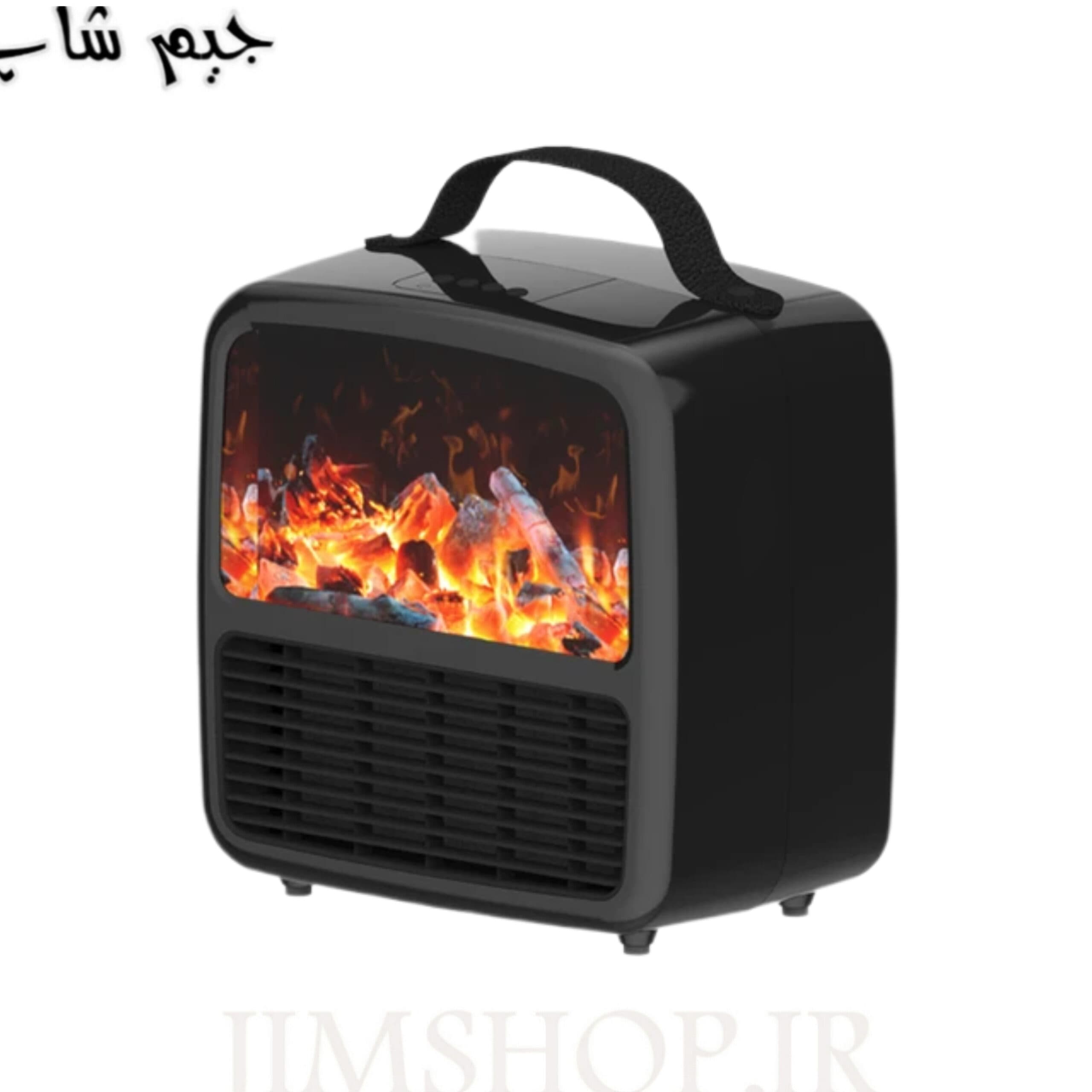 بخاری برقی طرح شومینه 1500 وات — تصویر ۳