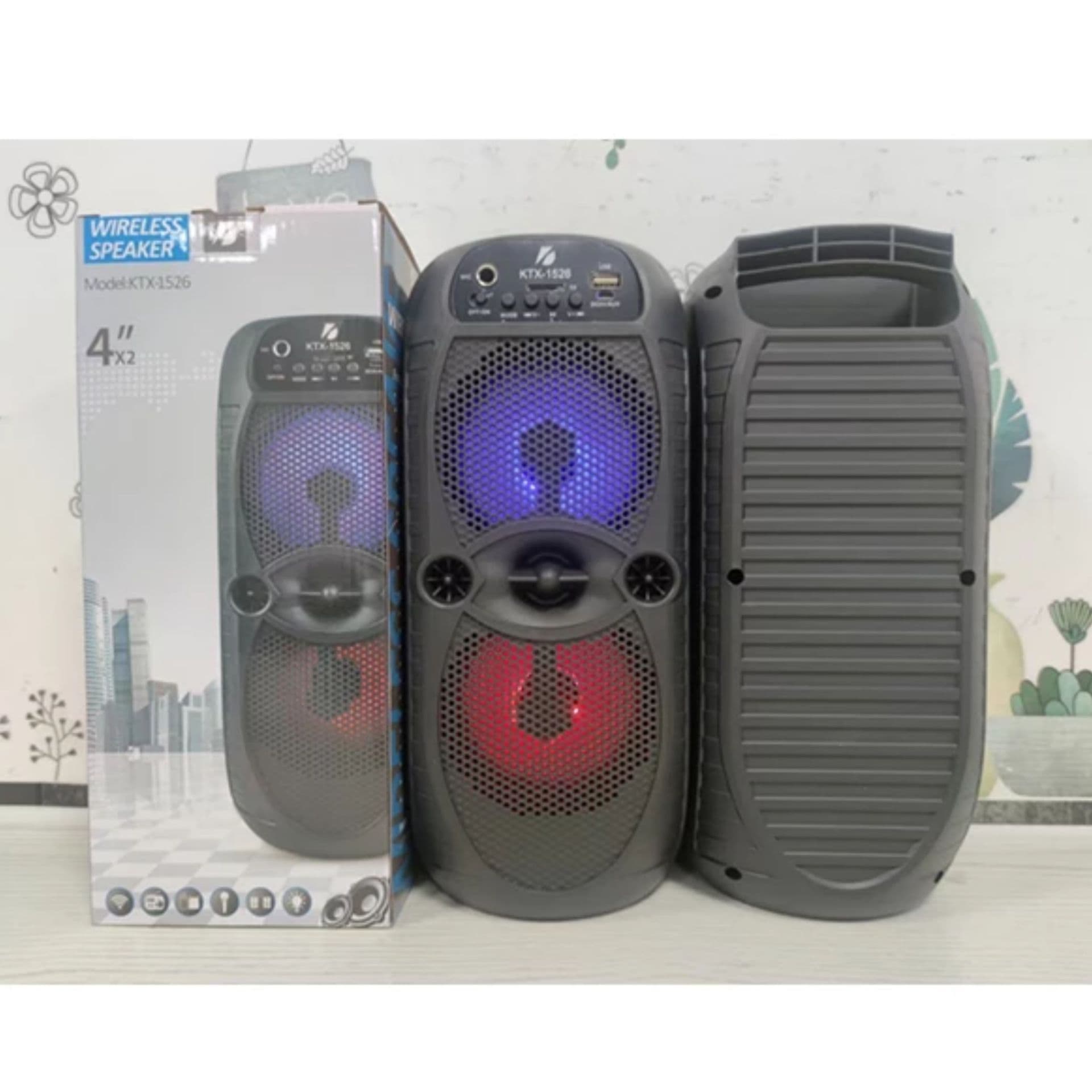اسپیکر بلوتوثی قابل حمل مدل KTX-1526 — تصویر ۴