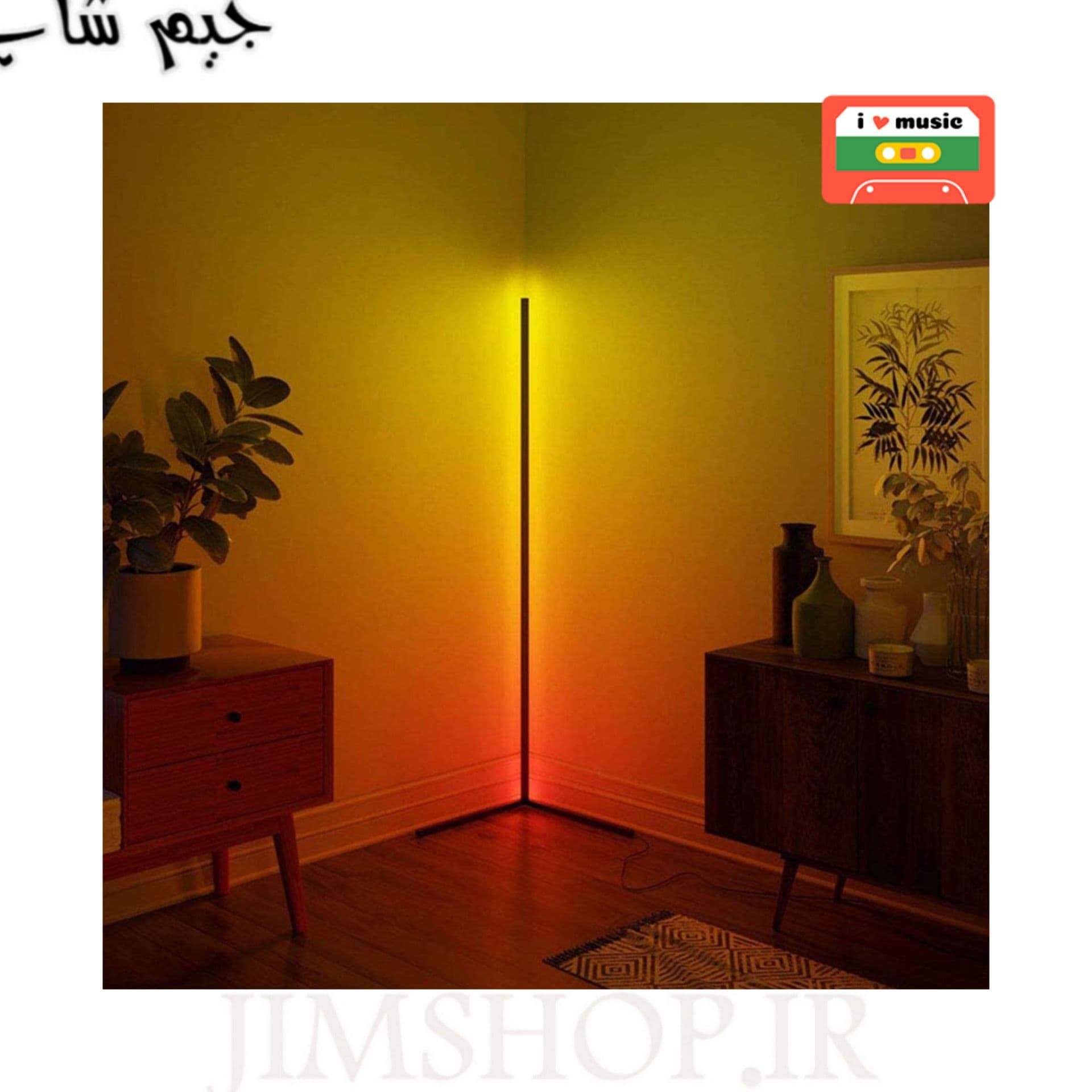 اکولایزر ال ای دی لایت RGB FLOOR LAMP ریموت کنترل دار، حساس به صدا — تصویر ۶