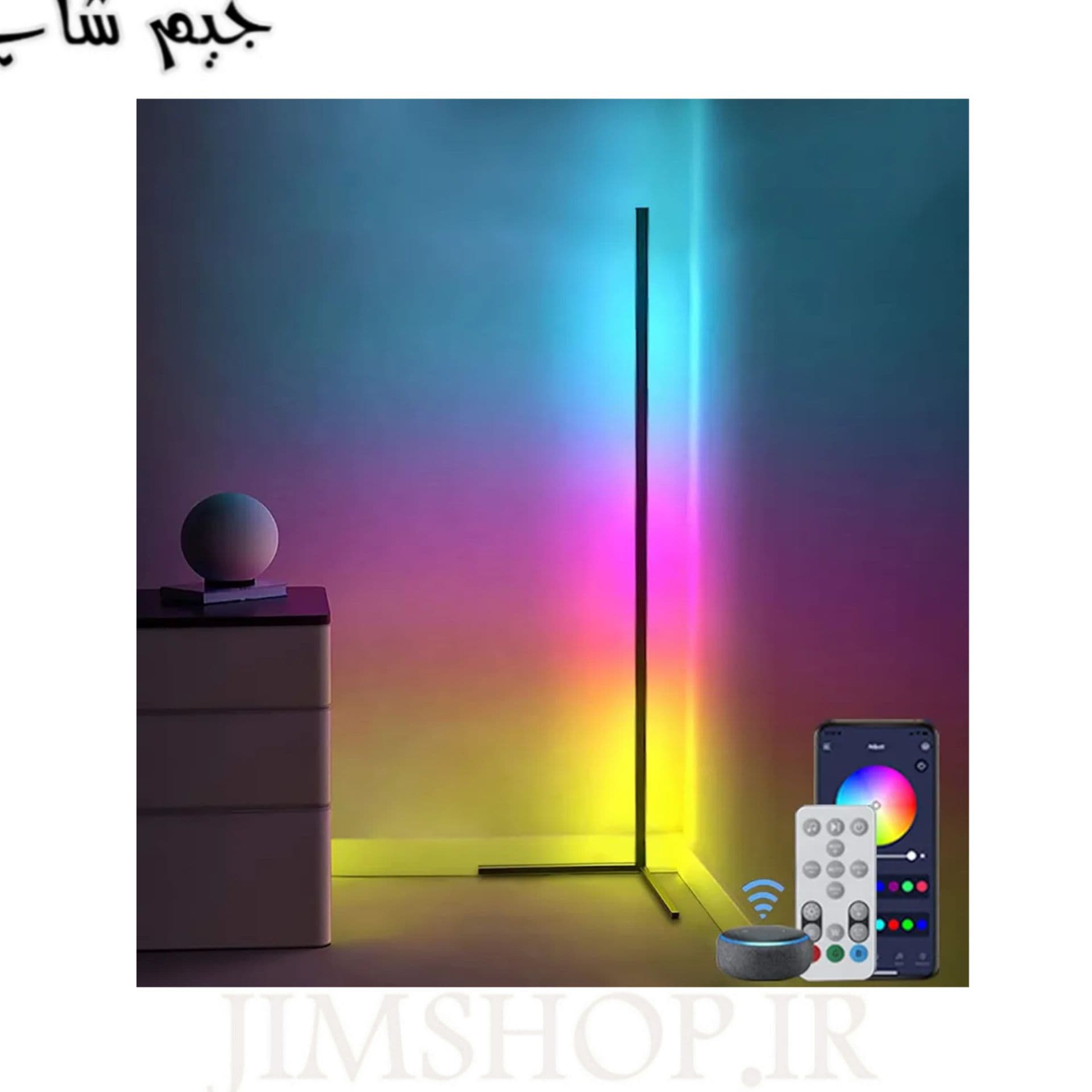 اکولایزر ال ای دی لایت RGB FLOOR LAMP ریموت کنترل دار، حساس به صدا — تصویر ۹