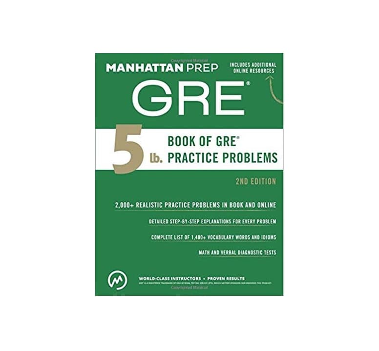 کتاب 5lb Book of Gre Practice Problems Manhattan 2nd Edition بوک اف جی ار ای پرکتیس پرابلمز ویرایش دوم — تصویر ۲