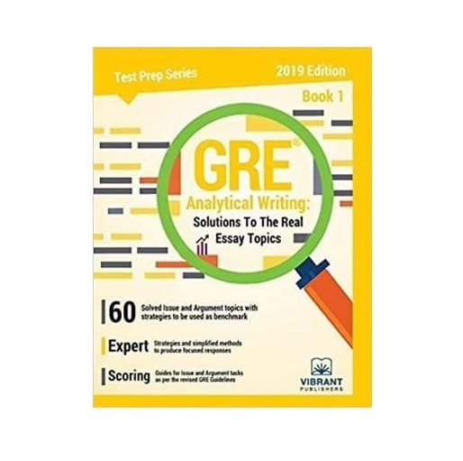 کتاب GRE Analytical Writing Solutions to the Real Essay Topics جی آر ای آنالایتیکال رایتینگ — تصویر ۳